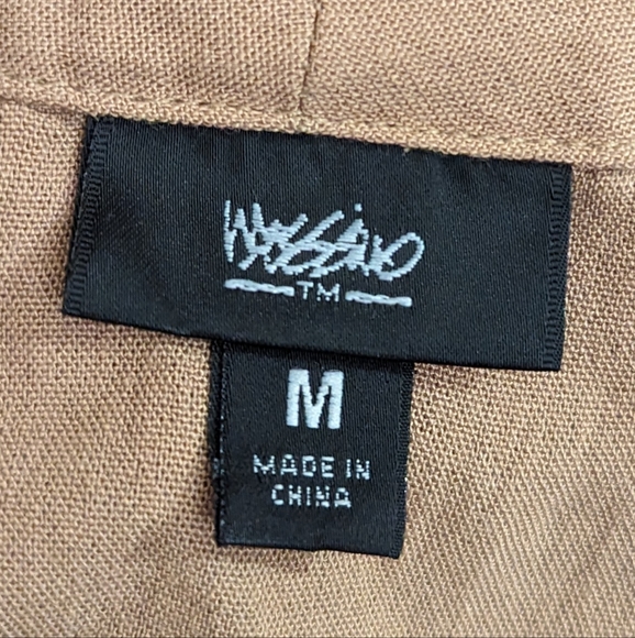 🍂 Mossimo Supply Co. Camel Color/Tan Tie Front Lightweight Cardigan Top - Picture 3 of 5